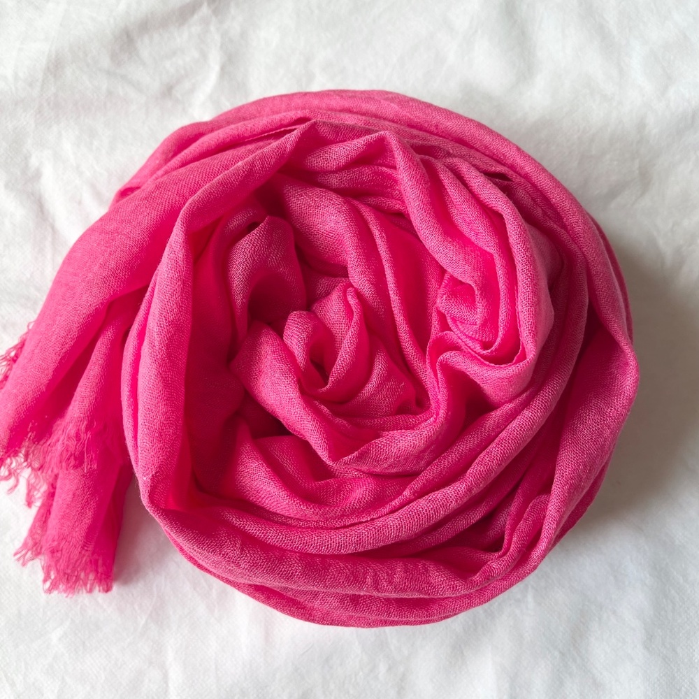 Scarf, Pink Scarf, Large Cotton Summer Shawl, Soft Wrap, Women Accessories